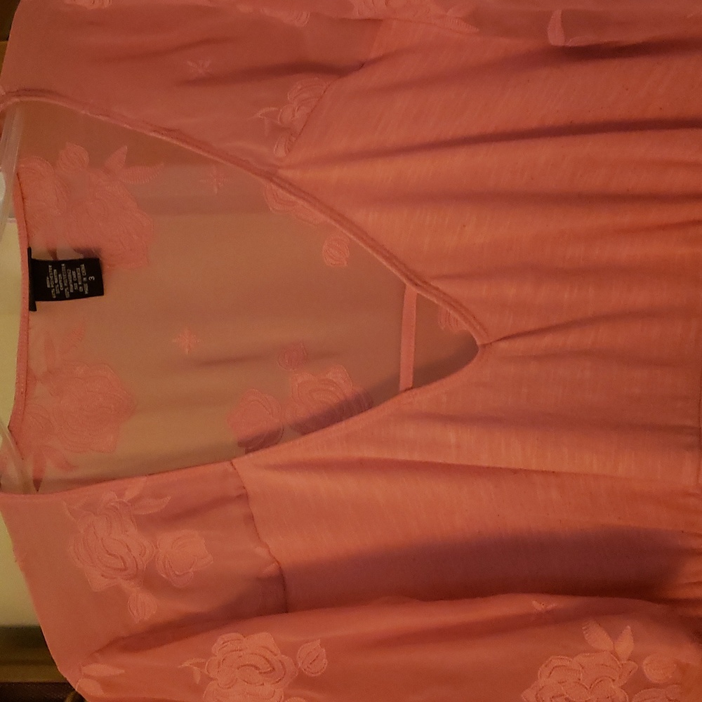 pink blouse size 3 torrid
